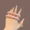 Diadema de Cristal Coreana Diadema Rosa Pulsera Cuerda para el Cabello de Bola de Doble Propósito Estilo Celebridad de Internet Hyun-Ah Tocado Venta al por Mayor Diamantes Brillantes