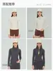 Jaqueta de yoga com gola alta, jaqueta esportiva de yoga slim fit, adequada para outono e inverno, pode ser usada como peça externa, jaqueta casual esportiva para mulheres