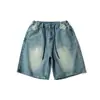 Roupas Masculinas Beijie 2026 Verão Novo Shorts Jeans Lavado Vintage Calças Retas Largas Masculinas