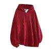 Comercio Exterior Americano Venta Fuerte Algodón 360g Suéter Cardigan con Capucha Chaqueta Primavera y Otoño Holgado Cómodo Parejas