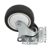 Ruedas para Carretilla de Mano de 4 Pulgadas 5 Pulgadas Ruedas Giratorias para Carrito Plano Remolque Ruedas con Freno Fijo Ruedas Resistentes al Desgaste