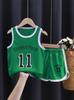 Roupas Infantis Verão Fatos Infantis Roupas Esportivas de Secagem Rápida Coletes Meninos Bebê Uniformes de Basquete Colete de Verão