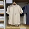 Roupas Masculinas e Femininas/Estilo Casal Verão Manga Regular Camiseta de Algodão Gola Redonda Manga Curta 465186/475356