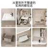 Nuevo juego de gabinete de baño de aleación de aluminio espacial, apto para baños pequeños, con lavabo integrado