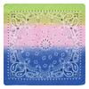 Punk hiphop American gradiente ameba duplo caju poliéster bandana atacado bandana Paisley toalha quadrada