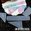 Regla Molde de Silicona Material DIY Pegamento Cristal Regla Casera Transportador Semicírculo Regla Triangular Joyería DIY