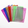 Carpeta de plástico A4 directo de fábrica PP bolsa de archivo con cuerda elástica personalizada FC clip de serpiente clip fuerte clip largo personalizado