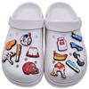 Comercio electrónico transfronterizo Béisbol Béisbol Zapatos con agujeros Zapatos Decoración de flores Accesorios PVC Plástico blando Epoxy Hebilla de zapato extraíble