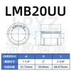 LMB24UU LMB20UU LMB16UU LMB12UU LMB10UU rolamento linear de tamanho imperial polegada