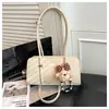 Bolso de Hombro Retro Transfronterizo para Mujer 2025 Nuevo Bolso Baguette de Cuero Encerado al Aceite Bolso de Mano Versátil de Moda Bolso de Hombro