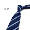 Corbata de negocios para hombre de 8 cm, corbata de mano, corbata profesional para boda, corbata de rayas negras, corbata de poliéster y seda para hombre.