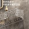 Estante de almacenamiento de doble capa para baño, de plástico ligero y lujoso, de alta calidad, para lavabo de pared sin perforaciones