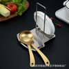 Acero Inoxidable 304 Cuchara Grande Dorada para Sopa Cuchara de Cocina para el Hogar Cuchara de Mesa con Mango Largo Espeso Escarchado
