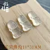 Directamente del fabricante: Collar con Colgante de Ágata Blanca Calcedonia Tipo Hielo, Hebilla de Paz Buda Guanyin Maitreya, Amuleto con Forma de Hoja al por Mayor