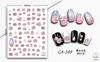 Adesivos para Unhas Artificiais de Comércio Exterior Transfronteiriço com Texto Personalizado, Flores Coloridas, Adesivos Frescos, Laços, Itens Tridimensionais Mais Vendidos