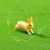 Adorno de Paisaje en Miniatura con Musgo Conejo Corriendo Conejo Sentado Decoración de Ensamblaje DIY Adorno de Planta Suculenta