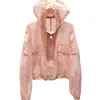 Chaqueta corta de protección solar para mujer, novedad de verano 2024, cárdigan fino de manga larga, ropa coreana holgada y transpirable para protegerse del sol.