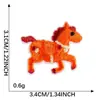 Parche Bordado Lingote de Fortuna Año Nuevo del Caballo Venta al por Mayor Parche Autoadhesivo Accesorios para Sobres Rojos Parche de Tela