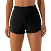 Shorts de Yoga de Secado Rápido para Mujer, Sueltos y Transpirables, de Manga Corta, para Deportes al Aire Libre, Fitness, Running, Ropa de Yoga, Stock Listo Transfronterizo