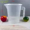 Taza medidora de PC de grado alimenticio de fábrica para tiendas de té de leche, Taza medidora de plástico con escala, Gran capacidad, Múltiples especificaciones, con tapa, Cilindro medidor comercial