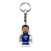 Nba Kobe Curry James Owen estrella del baloncesto caricatura Llavero Coche colgante de mochila escolar joyería para estudiante