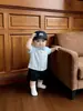 Camisa plisada para niño pantalones cortos negros para niño conjunto de manga corta para bebé primer cumpleaños verano corbata de moño de caballero ropa formal