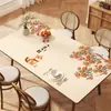Nuevo mantel individual de estilo chino para comedor, sensación de lujo ligero y alta gama, impermeable y a prueba de aceite, mantel para mesa de centro sin lavado, protector de escritorio modelo 2026 nuevo