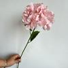 Cerimônia de casamento simulada com 54 peças de hortênsia, auditório, floral, embelezamento suave, fileira de flores decorativas, base, decoração de hortênsia