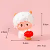Paisaje en Miniatura Original Año Nuevo Dibujos Animados Oveja Pequeña Figura Atrae Fortuna Accesorios Decorativos DIY Tablero de Coche Escritorio Mini Adornos