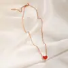 Collar de Acero de Titanio con Trébol de Cuatro Hojas Clásico Más Vendido para Mujer, Diseño de Nicho, Lujo Ligero, Cadena para Clavícula con Circonita de Diamante Completo