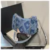 Nova Moda Design Personalizado Bolsa Jeans Feminina Estilo Coreano Fashionável Simples para o Dia a Dia Bolsa de Axila Bolsa de Ombro