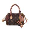 Bolso de Mujer Nuevo 2025, Bolso Boston Estilo Occidental con Estampado de Letras, Bolso Almohada a la Moda, Elegante Bolso Bandolera de un Solo Hombro