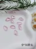 Fondo Puntiagudo Forma Especial Rosa Glaciar Diamante Suelto Manicura Estéreo Diamante Grande Material de Vidrio Boutique Corazón Torcido Corazón Adornos de Diamante DIY
