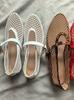 Zapatos de mujer de talla grande de comercio exterior 35-45 correa de malla antideslizantes de fondo plano cabeza redonda zapatos Mary Jane Zapatos de mujer