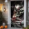 Cubierta de Puerta Nueva Transfronteriza Tela de Fondo de Halloween Decoración de Escena de Dormitorio al Aire Libre de Alta Gama Tela Colgante Bandera de Puerta Personalización