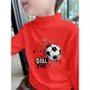 Camiseta Térmica Cepillada para Niños, Cuello Semi-alto, Camiseta Infantil, Nuevo Estilo Otoño/Invierno 2026, Top Versátil para Niños Mayores