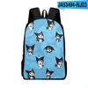 Mochila escolar Sanrio nova estampada em 3D coolomi kuromi para alunos do ensino fundamental e médio, mochila de estudante desenho animado homens e mulheres