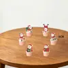 Tema de Papai Noel de Desenho Animado Bandeirola de Aniversário Atmosfera Festa Banner de Letras Topper de Bolo Ornamento