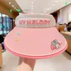 Sombrero de Sol de Verano Sanrio con Parte Superior Abierta para Niñas, con Diseño de Dibujos Animados de Kuromi, Sombrero de Sol Infantil con Protección UV y Parte Superior Abierta