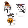 TYU200-2.14 millones Calabaza fantasma de Halloween bruja gato enchufe de jardín para suelo enchufe de decoración festiva para jardín cementerio