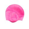 Gorro de natación de silicona con protección auditiva para adultos, unisex, impermeable, venta directa de fábrica