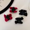 Pinza para el Cabello de Terciopelo de Lujo con Lazo Pinza para el Cabello de Princesa Tamaño Pequeño para Mujer Clip Lateral para Flequillo Accesorio para el Cabello de Moda
