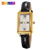 Reloj Skmei para mujer, rectangular, retro, resistente al agua, informal, de cuarzo, sencillo y de moda.