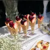 Estante de Paletas de Supermercado Estante de Tienda de Conveniencia para Fiestas Bucle Acrílico Soporte de Postres Dulces Mesa Palito Crujiente para Helado