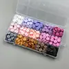Caja de Particiones de 24 Colores con Granos de Cera para Sellar Fuego Herramientas de Sello de Fuego Juego Completo Granos de Cera de Estilo Multicolor Venta al por Mayor Granos de Cera para Sellar Fuego