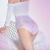 Calzones Sexy de Cintura Alta Totalmente Transparentes Brillantes como Aceite Ultrafinos Perspectiva Reflectante Tentación Entrepierna Lisa Calzones Sexis Sin Costuras