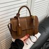 Bolsa de Mão com Design de Nicho, Novo Estilo, Bolsa Transversal Simples de Cor Contrastante, Bolsa Quadrada Pequena Retrô da Moda, Bolsa de Ombro de Alta Qualidade, Bolsa Feminina