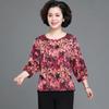 Ropa de Verano para el Día de la Madre para Mujeres de Mediana Edad y Mayores, Camiseta Estampada Holgada de Cuello Redondo para Abuela de 60 Años, Top Delgado sin Mangas