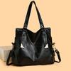 Bolsa tote de grande capacidade para comércio exterior, bolsa feminina nova de outono e inverno, bolsa feminina popular, simples, bolsa de ombro feminina, bolsa casual