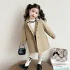 Cortavientos Retro Estilo Británico para Niñas Estilo Coreano con Capucha Estilo Primavera y Otoño 2026 Nueva Chaqueta Elegante para Niña Tendencia